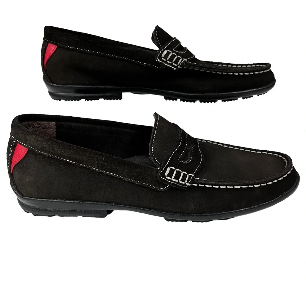 FootJoy Club Casual Brown Suede‎ Comfort Penny Loafer 79038 Men’s Size 9